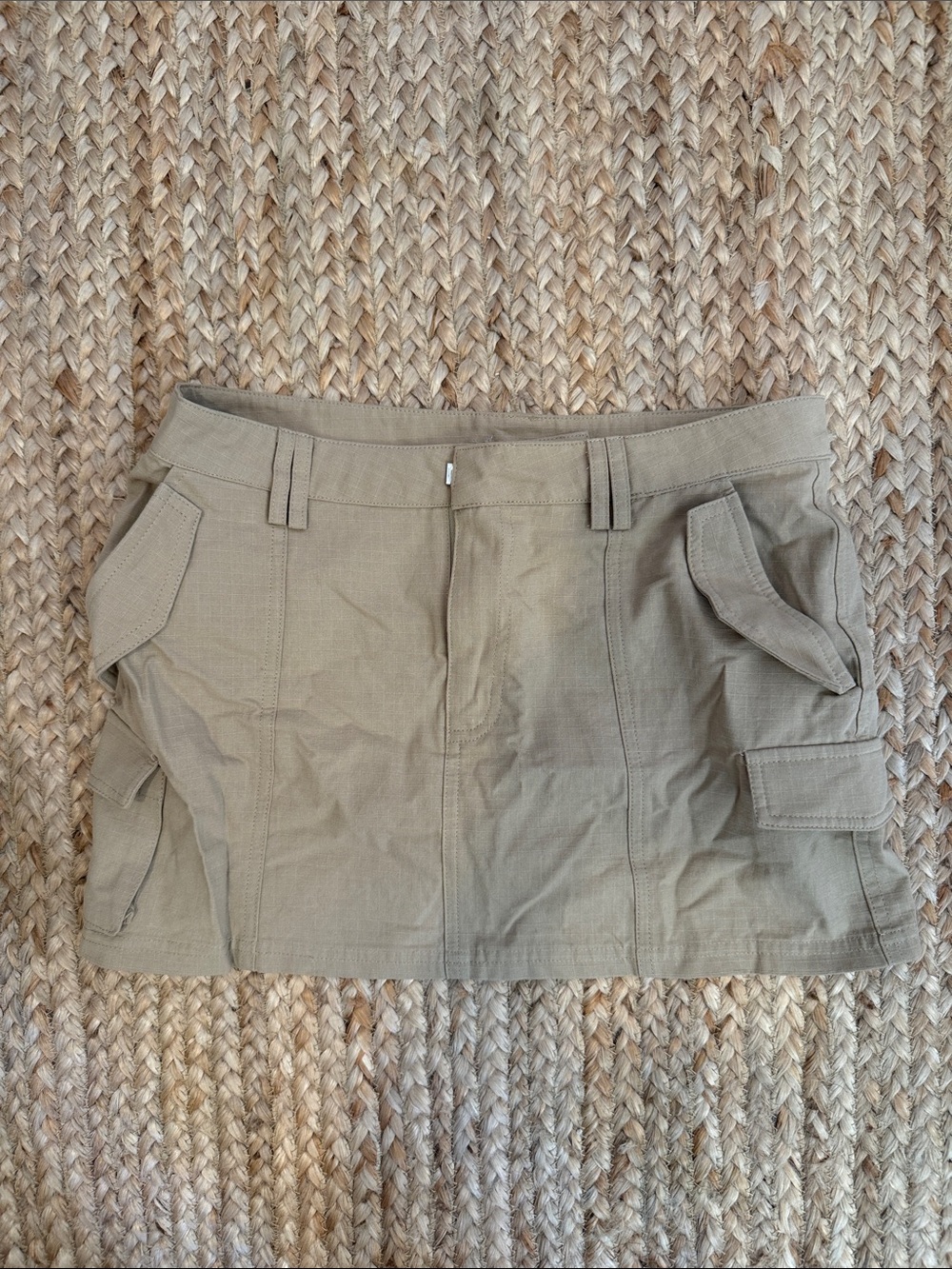 Princess Polly Tan Cargo Mini Skirt
